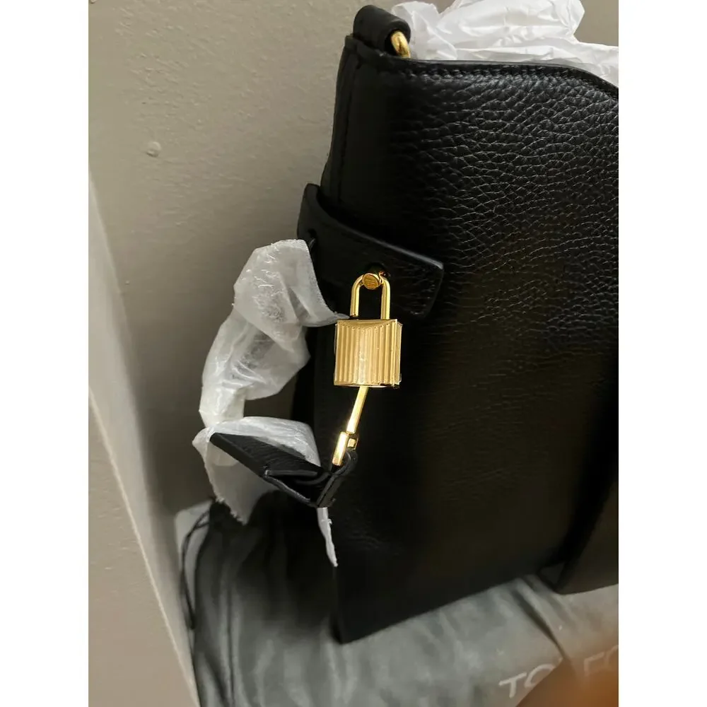TOM FORD Small Alix Leather Hobo Bag